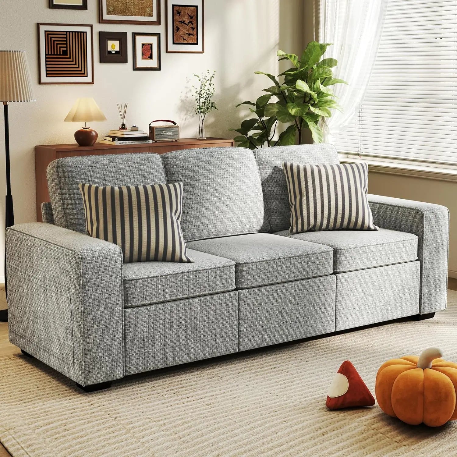 Elegant Chenille 3-Seater Sofa™